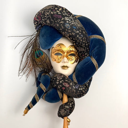 Venetiansk nar- / harlekinmaske – vægdekoration