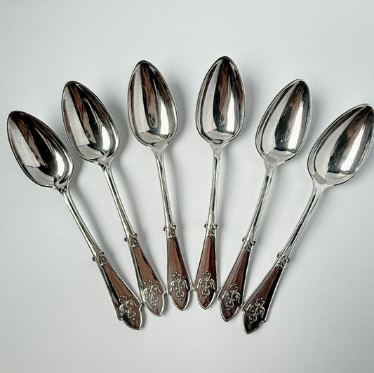 6 Art Nouveau antikke M&TB teskeer