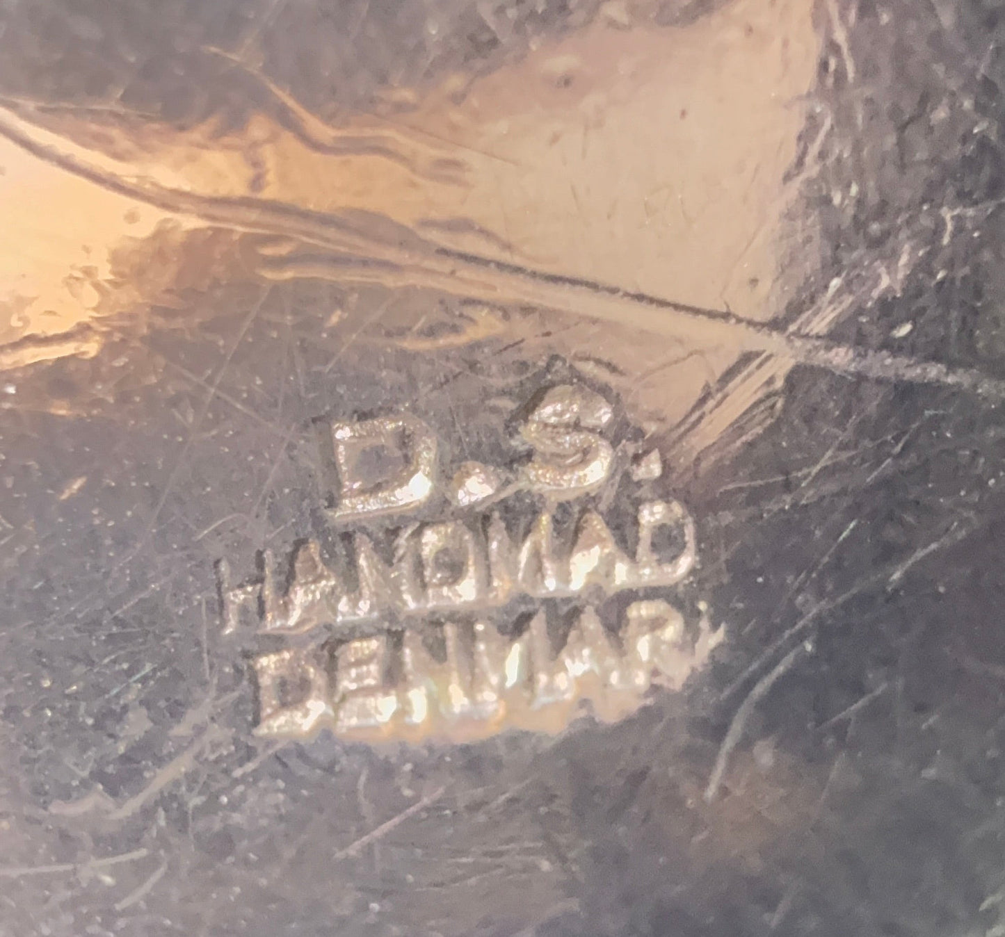 D.S. Handmade Denmark vintage brutalistisk halskæde