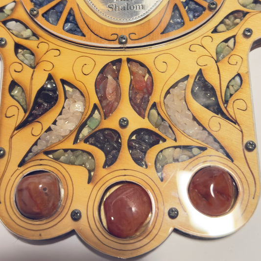 Fatimas hånd – “Blessing for the Home” i lakeret træ og til ophæng