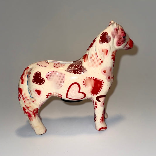 Sparebøsse i keramik - heste-sparebøsse