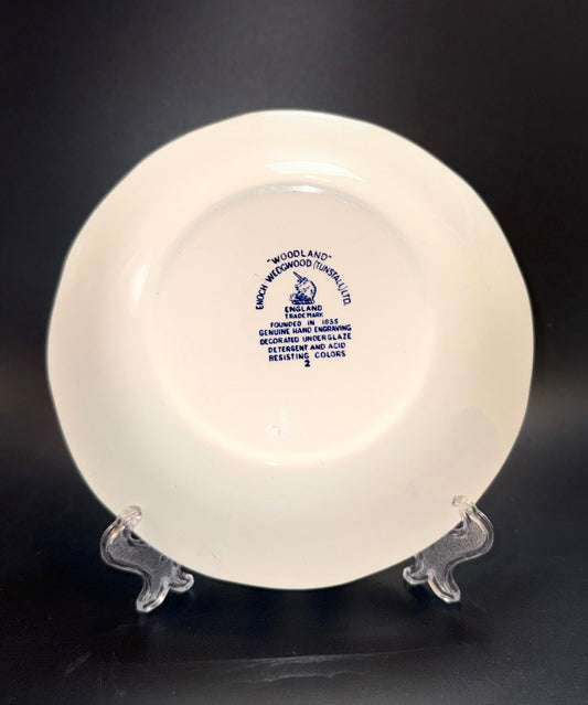 Engelsk fajance - dyb tallerken fra Wedgwood- Tunstall