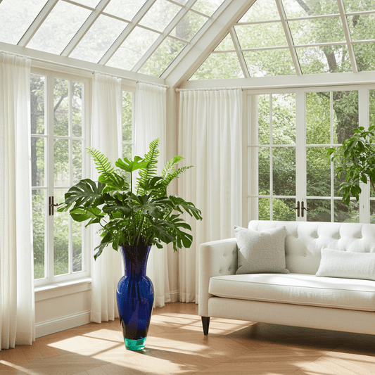 Holmegaard Harlekin vase – blå/turkis – Anja Kjær – stor model - Frøken Lilly