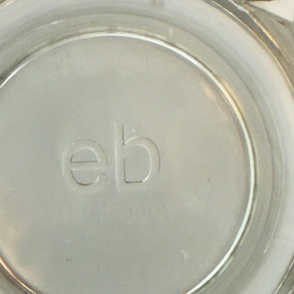 Erik Bagger ølkrus i solidt presset glas med hexagonmønster - 40 cl