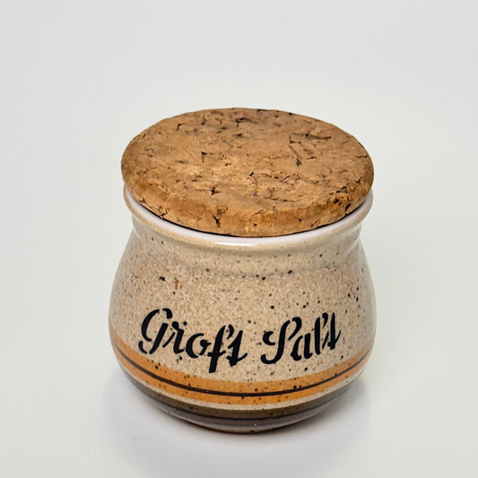 Henrik Fog stentøj, saltkrukke med korklåg 1970’erne