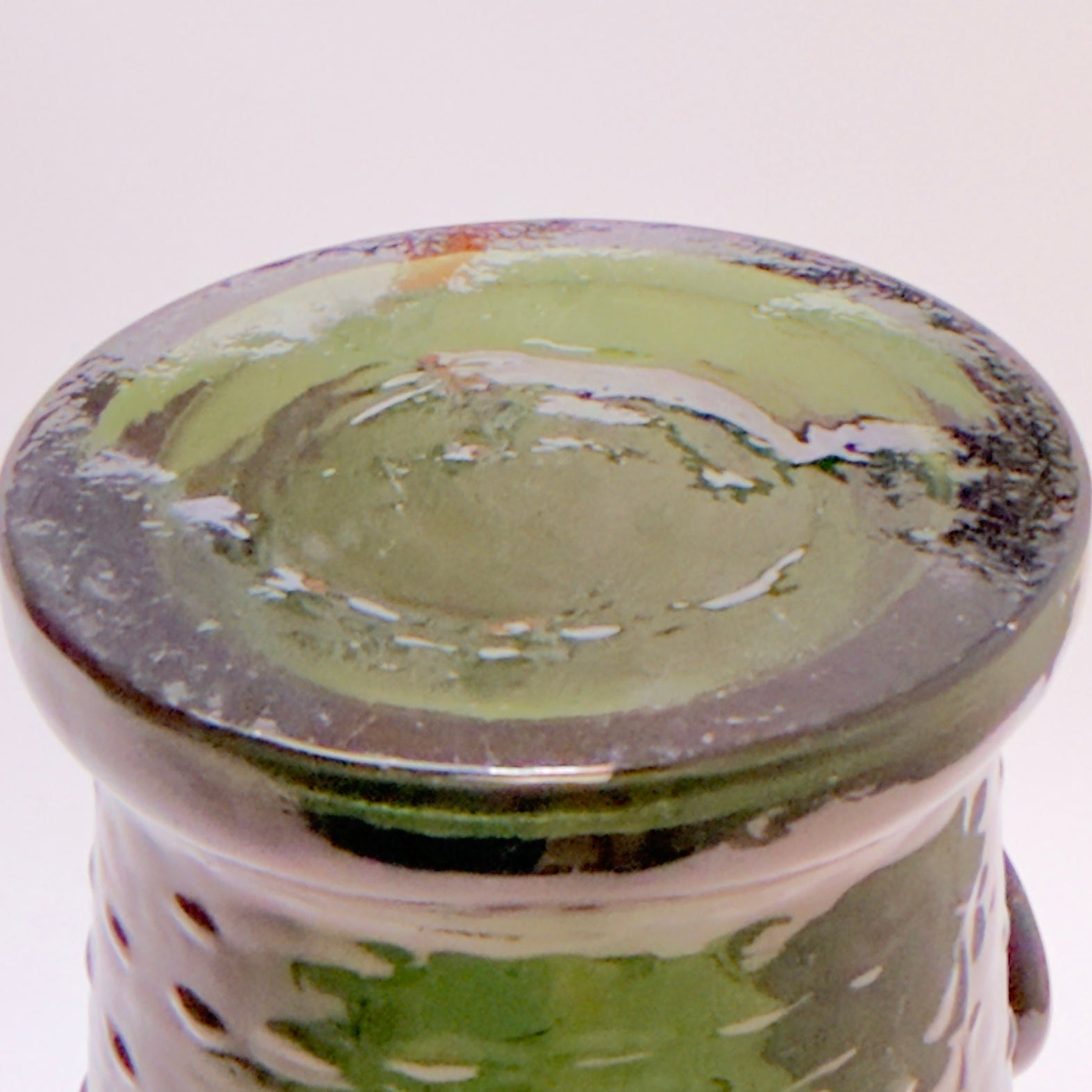 Reijmyre, Hertig Carl, beer glass, Swedish glass, vintage glass, mid century, Scandinavian design, hand blown glass, textured glass, green glass