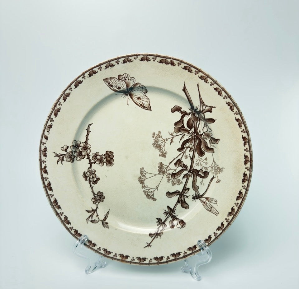 Sarreguemines - Carmen, spisetallerken 22 cm, fransk antik (flere varianter)