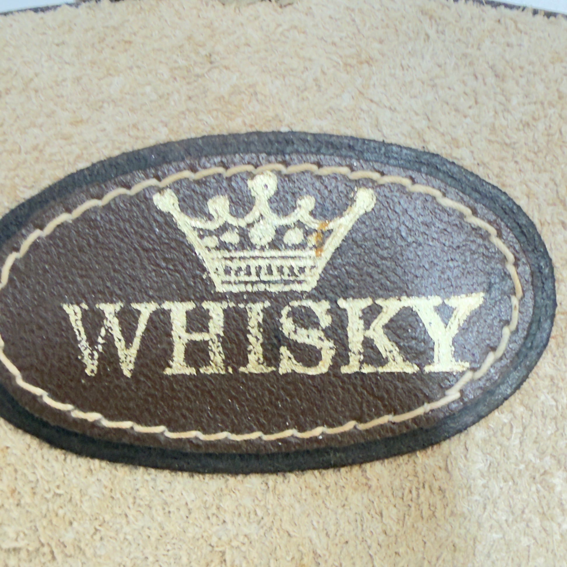 Mexicansk whiskyflaske i læder – vintage barware -1970/1980’erne