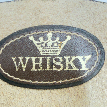 Mexicansk whiskyflaske i læder – vintage barware -1970/1980’erne