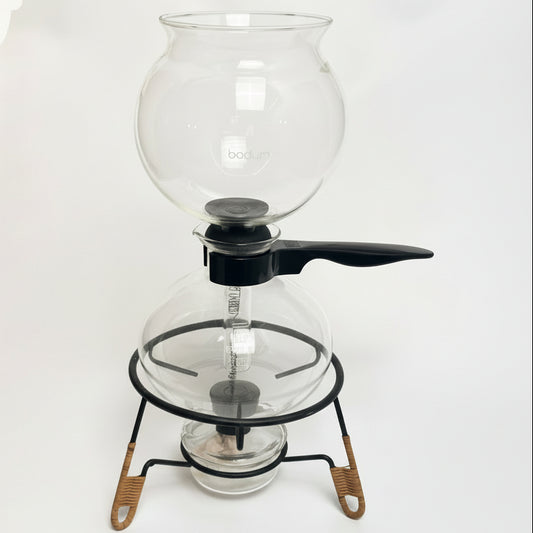 Bodum sifon kaffebrygger – retro vakuum kaffemaskine med originalt stativ