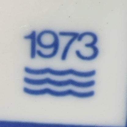 Royal Copenhagen årsramme 1973 med 925 sterlingsølv ophæng – A. Michelsen