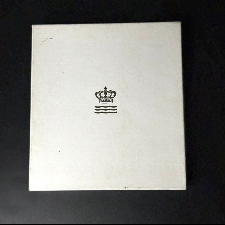 Royal Copenhagen årsramme 1973 med 925 sterlingsølv ophæng – A. Michelsen