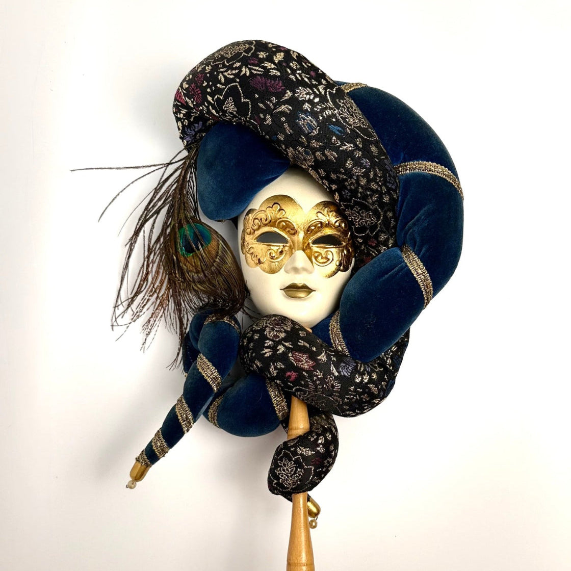 Venetiansk nar- / harlekinmaske  – vægdekoration