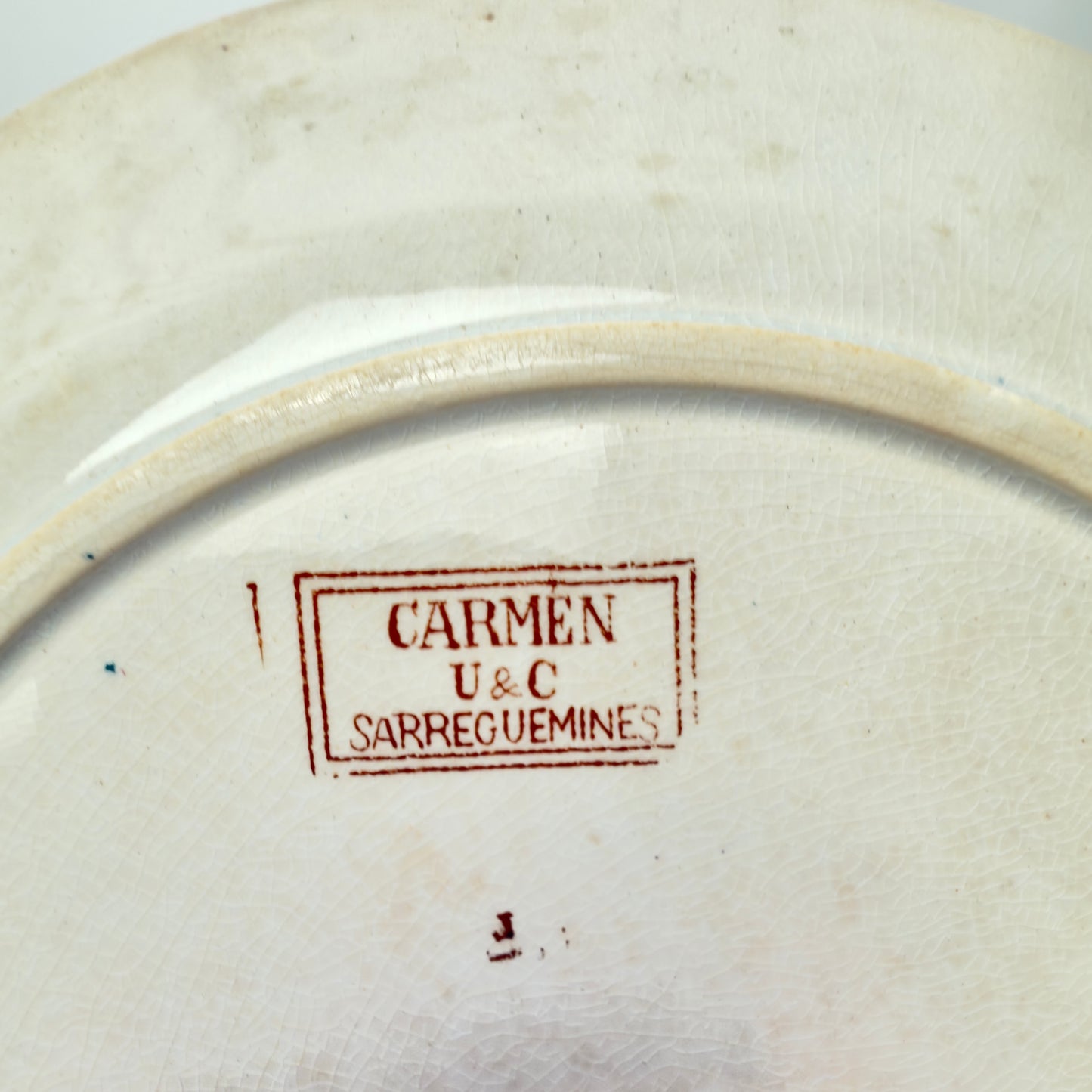 Sarreguemines - Carmen, spisetallerken 22 cm, fransk antik (flere varianter)