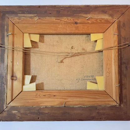 Olie på lærred af Knud J. Clemmensen (1949) 