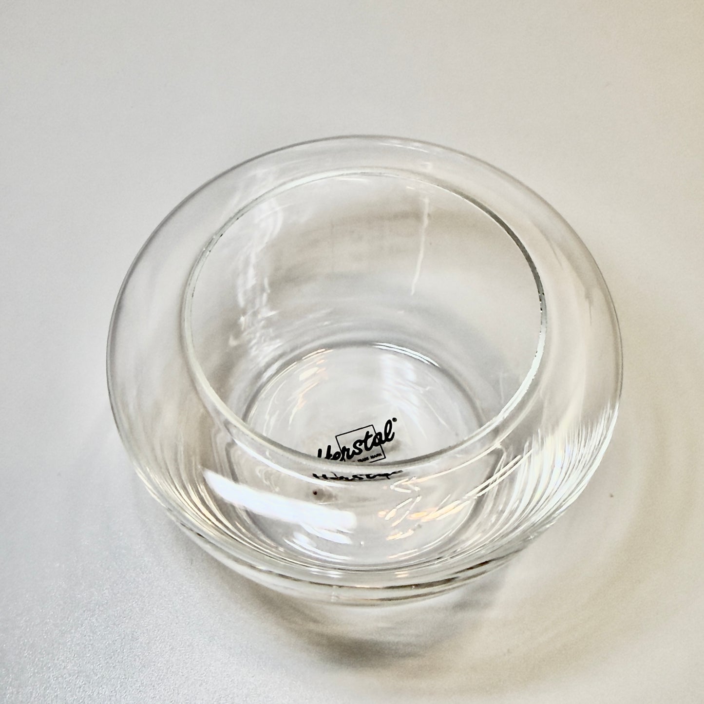 Herstal design glas med glaskugle – sæt med 2 stk dekorationsglas