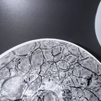 Svensk krakelé coupe-/dessertglas, attribueret til Johansfors eller Åfors glasbruk