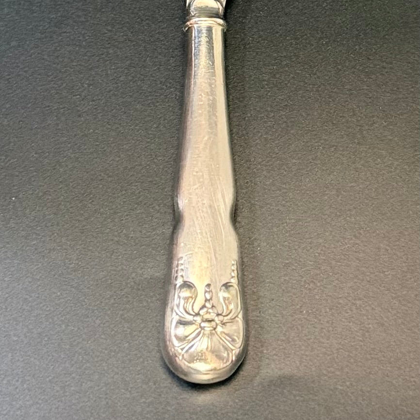 Smukt vintage sæt med frugtknive i sølvplet, D.F.A.