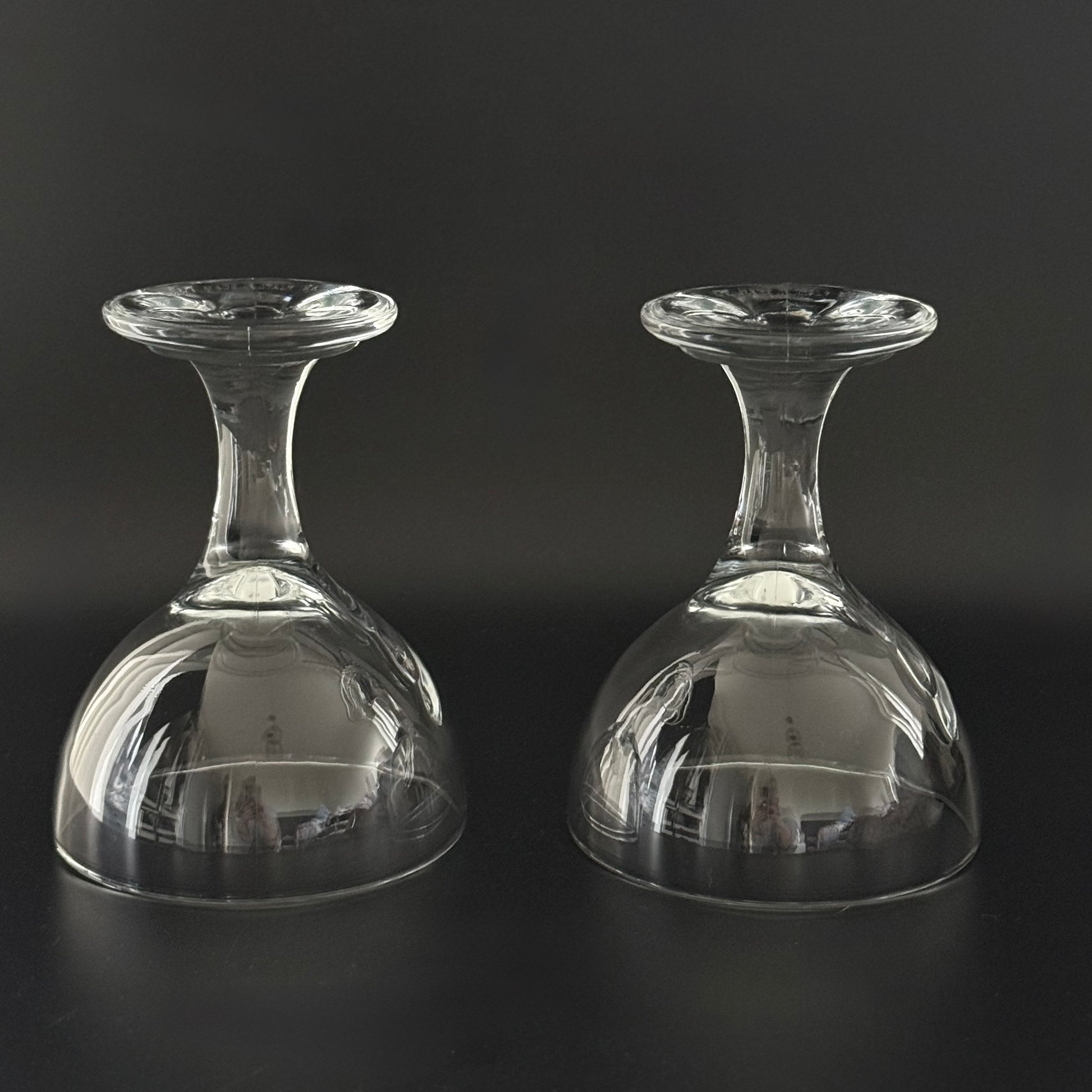 Italienske designglas med snoet stilk – sæt med 2