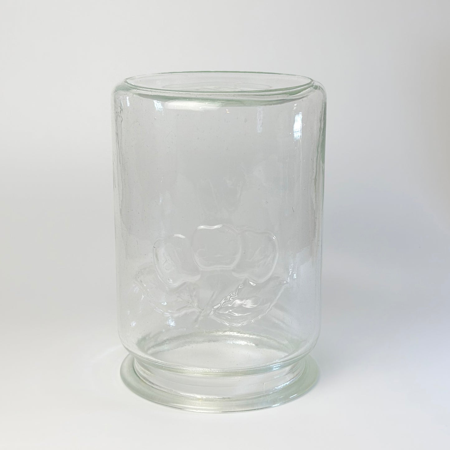Kastrup Glasværk henkogningsglas 18,5 cm – gammelt sylteglas med glaslåg