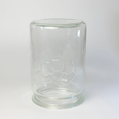 Kastrup Glasværk henkogningsglas 18,5 cm – gammelt sylteglas med glaslåg