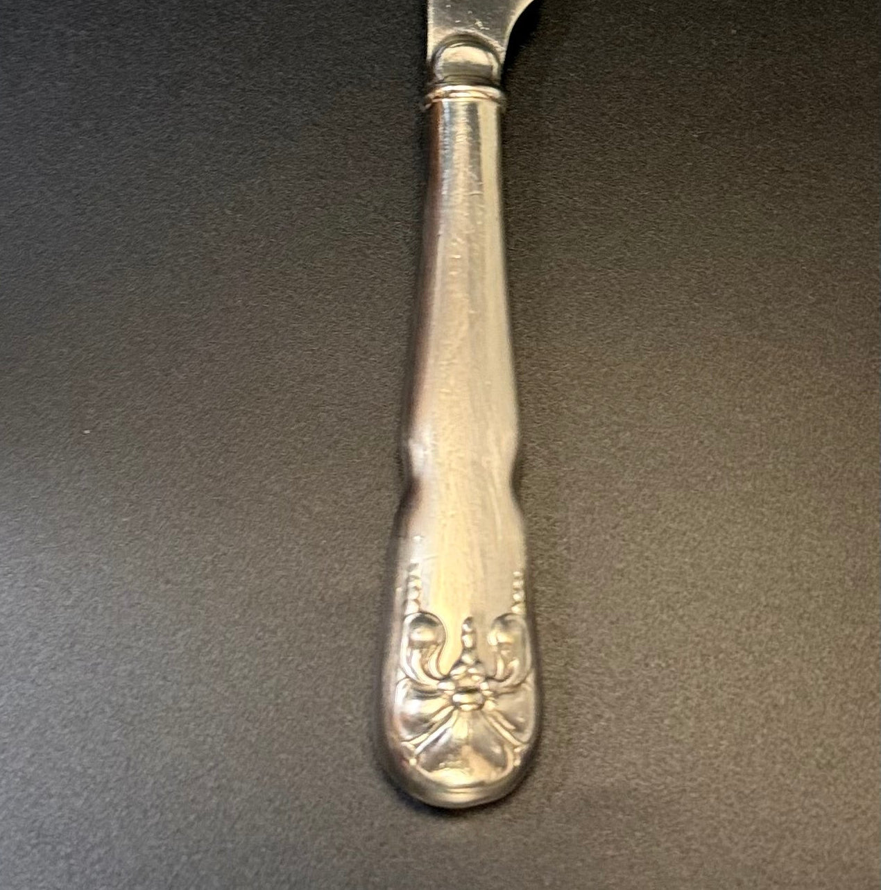 Smukt vintage sæt med frugtknive i sølvplet, D.F.A.