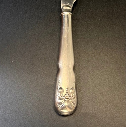 Smukt vintage sæt med frugtknive i sølvplet, D.F.A.