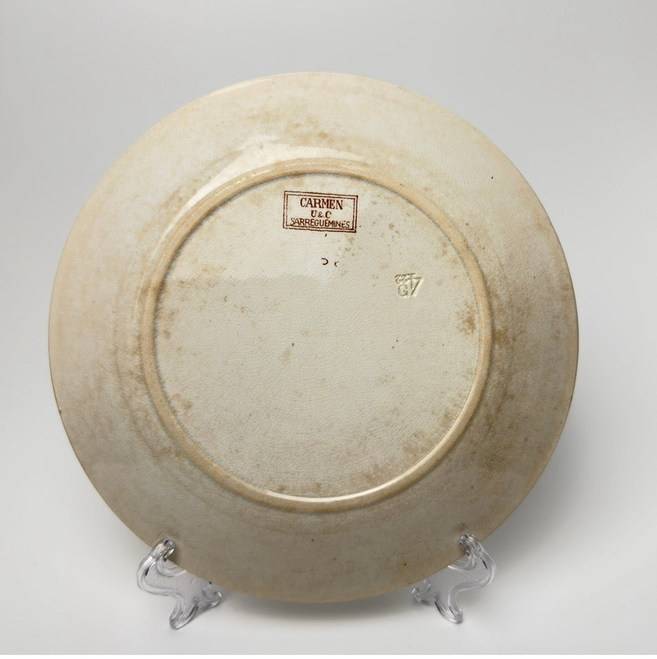 Sarreguemines - Carmen, spisetallerkener 22 cm, fransk antik (flere varianter)