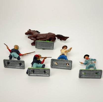 Britains Deetail western figurer med hest, 1971 England