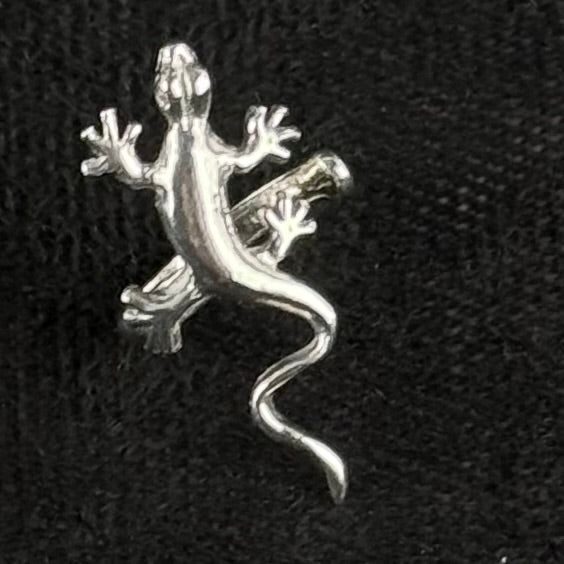 925 sølv ear cuff med gekko firben – vintage