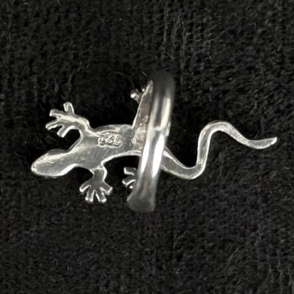 925 sølv ear cuff med gekko firben – vintage