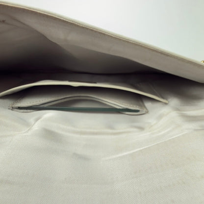 Vintage Comtesse clutch i hvidt læder