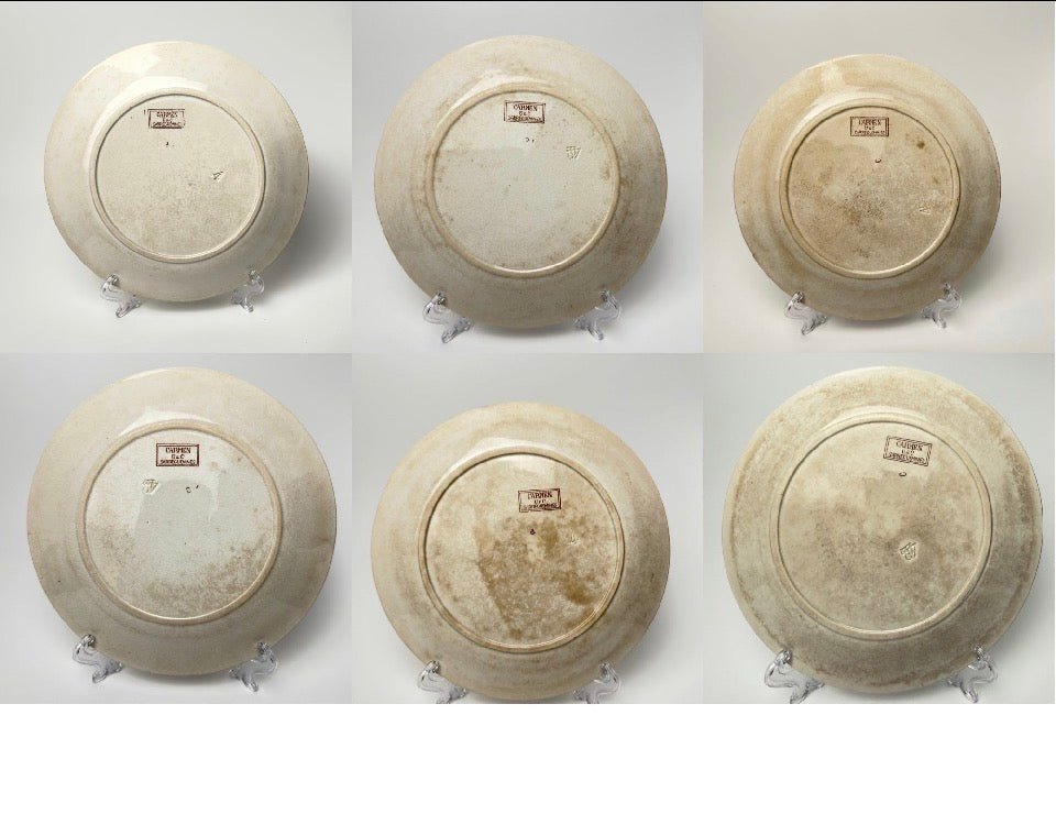 Sarreguemines - Carmen, spisetallerkener 22 cm, fransk antik (flere varianter)