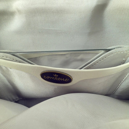 Vintage Comtesse clutch i hvidt læder