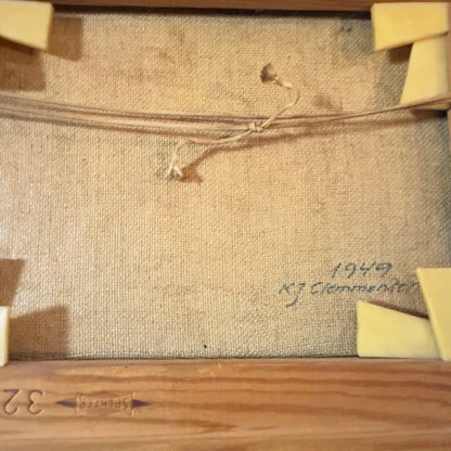 Olie på lærred af Knud J. Clemmensen (1949) 