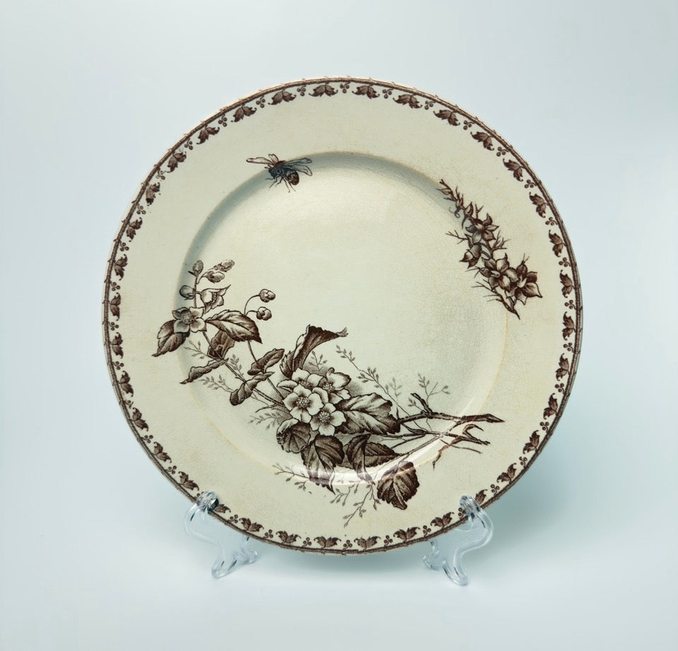 Sarreguemines - Carmen, spisetallerken 22 cm, fransk antik (flere varianter)
