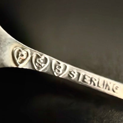 Antik souvenir teske i sterlingsølv med Mount Tacoma motiv – USA ca. 1900