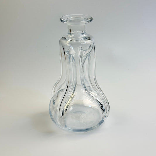 Holmegaard karaffel med låg 24 cm – klar glas – vintage dansk design