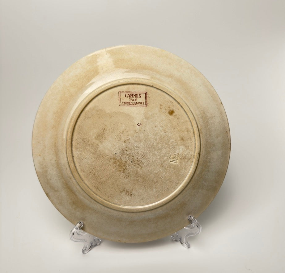 Sarreguemines - Carmen, spisetallerken 22 cm, fransk antik (flere varianter)