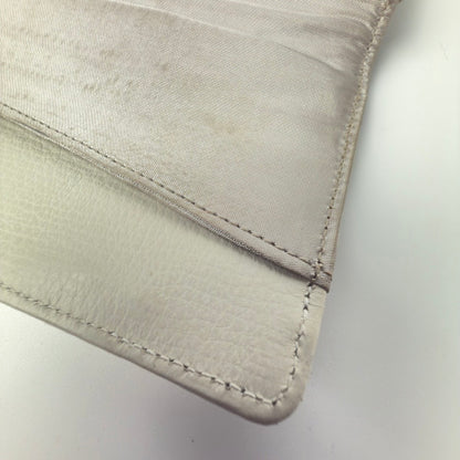 Vintage Comtesse clutch i hvidt læder