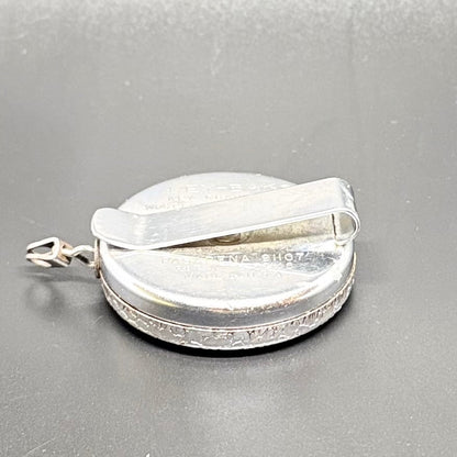 Vintage amerikansk Key-Bak nøglering - med bælteclips, West Coast Chain Mfg. Co., Pasadena