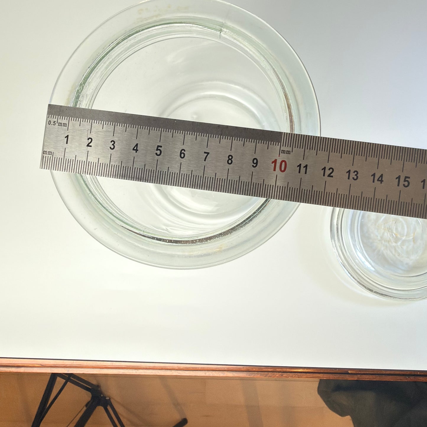 Kastrup Glasværk henkogningsglas 18,5 cm – gammelt sylteglas med glaslåg