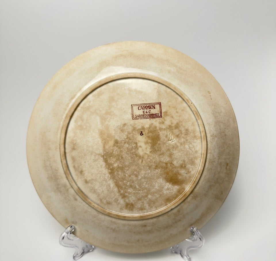 Sarreguemines - Carmen, spisetallerken 22 cm, fransk antik (flere varianter)