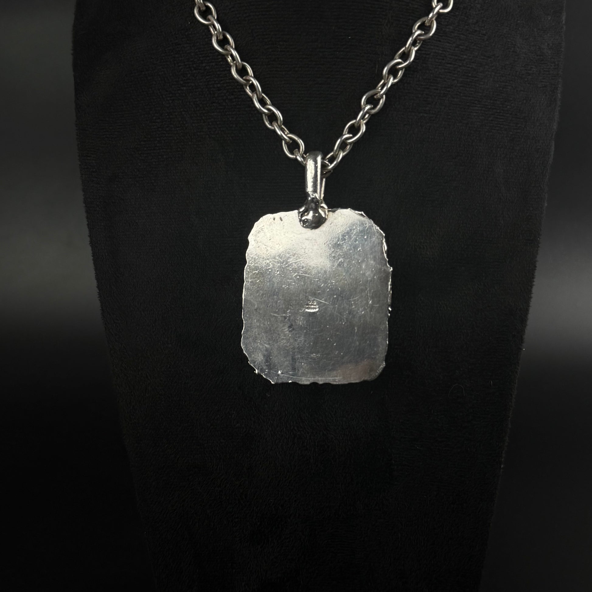 D.S. Handmade Denmark vintage brutalistisk halskæde