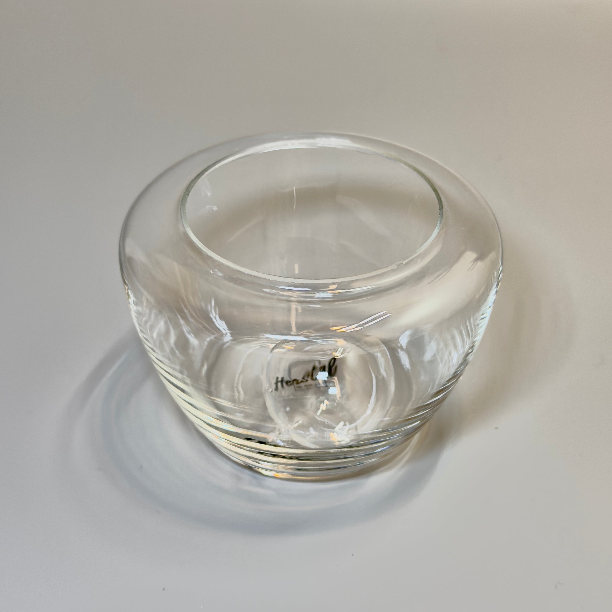 Herstal design glas med glaskugle – sæt med 2 stk dekorationsglas
