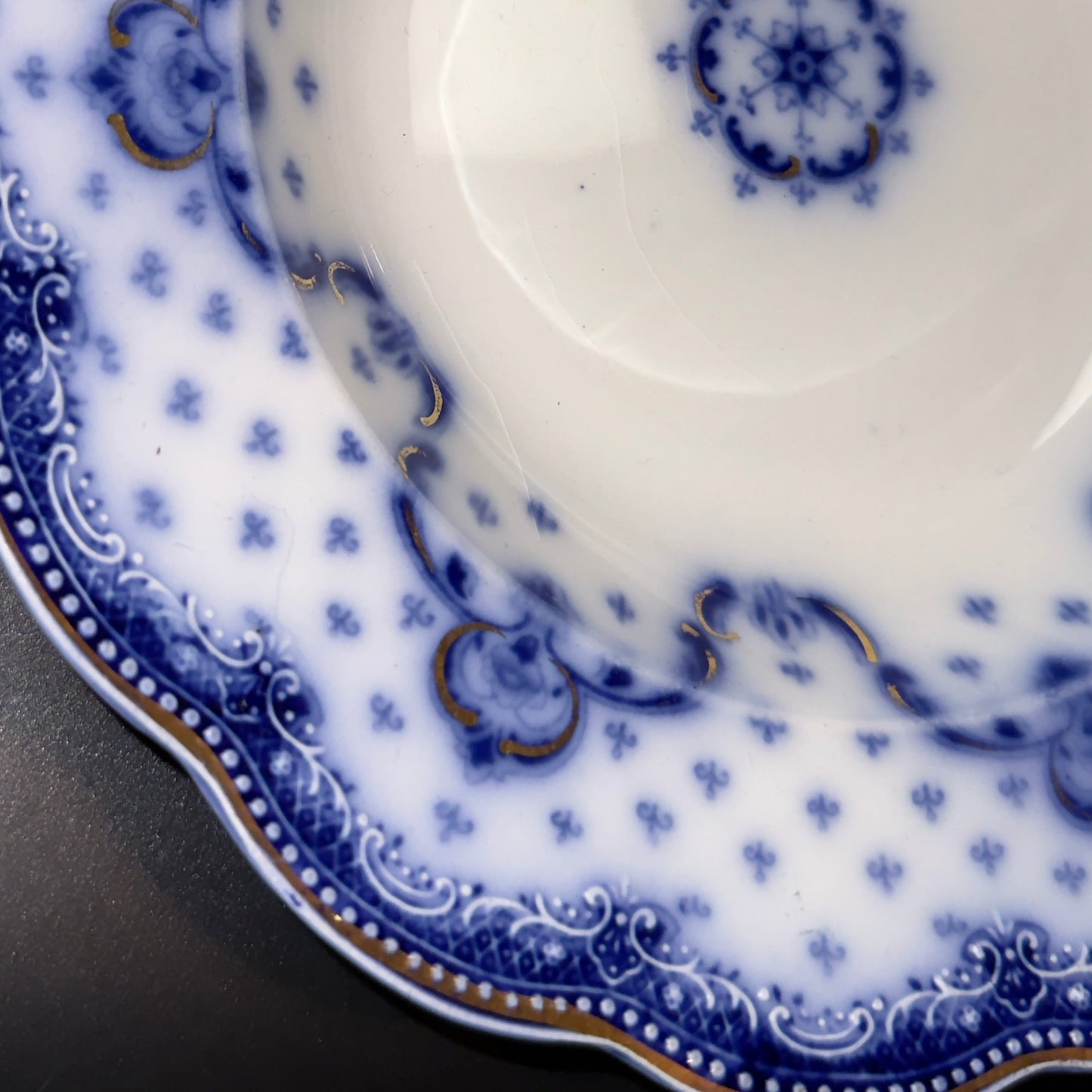 Antik engelsk Losol Ware middagstallerken – W. H. Grindley, Staffordshire