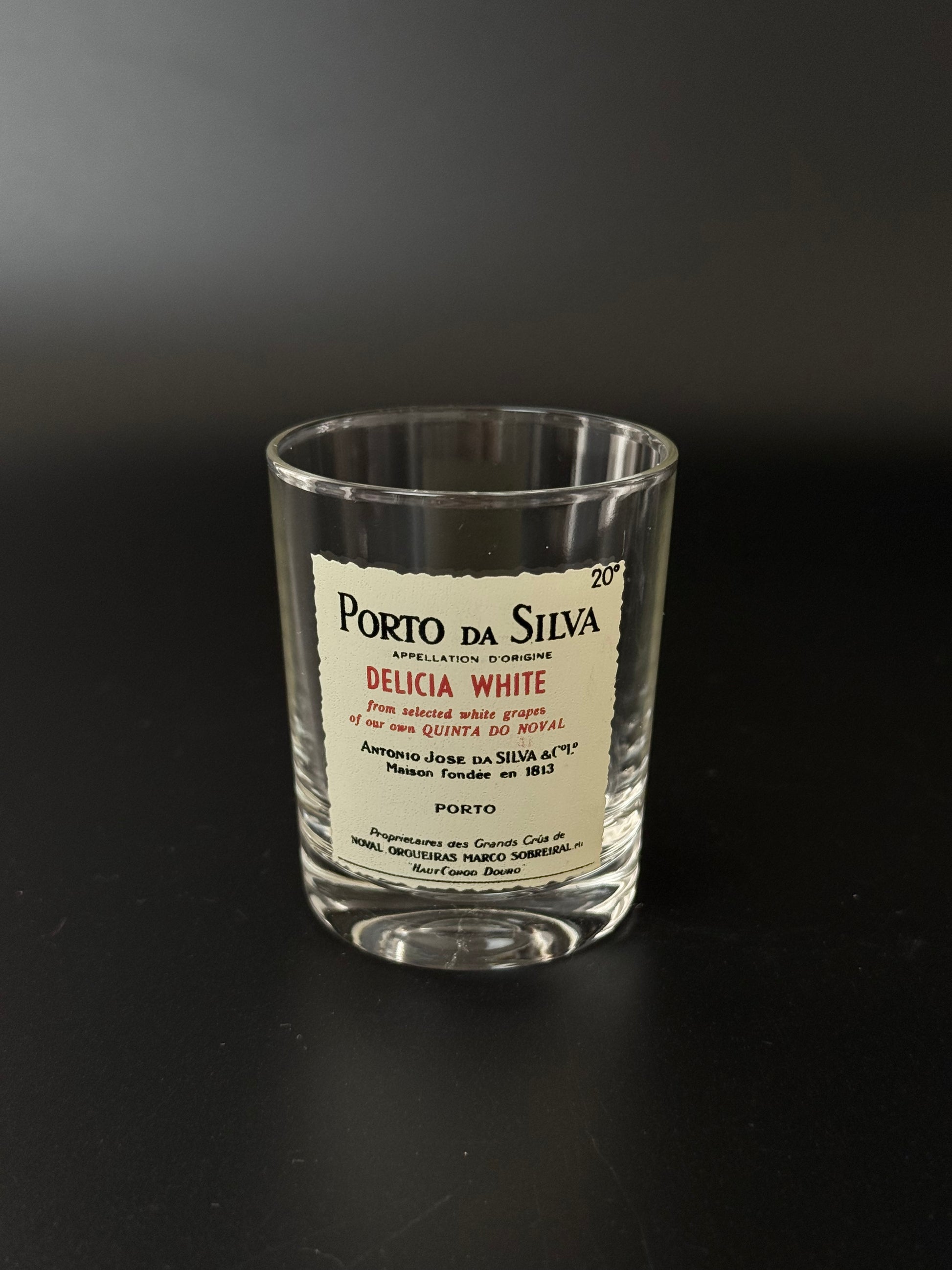 Vintage portvinsglas med tryk – lo, Barros, Cockburn’s m.fl.