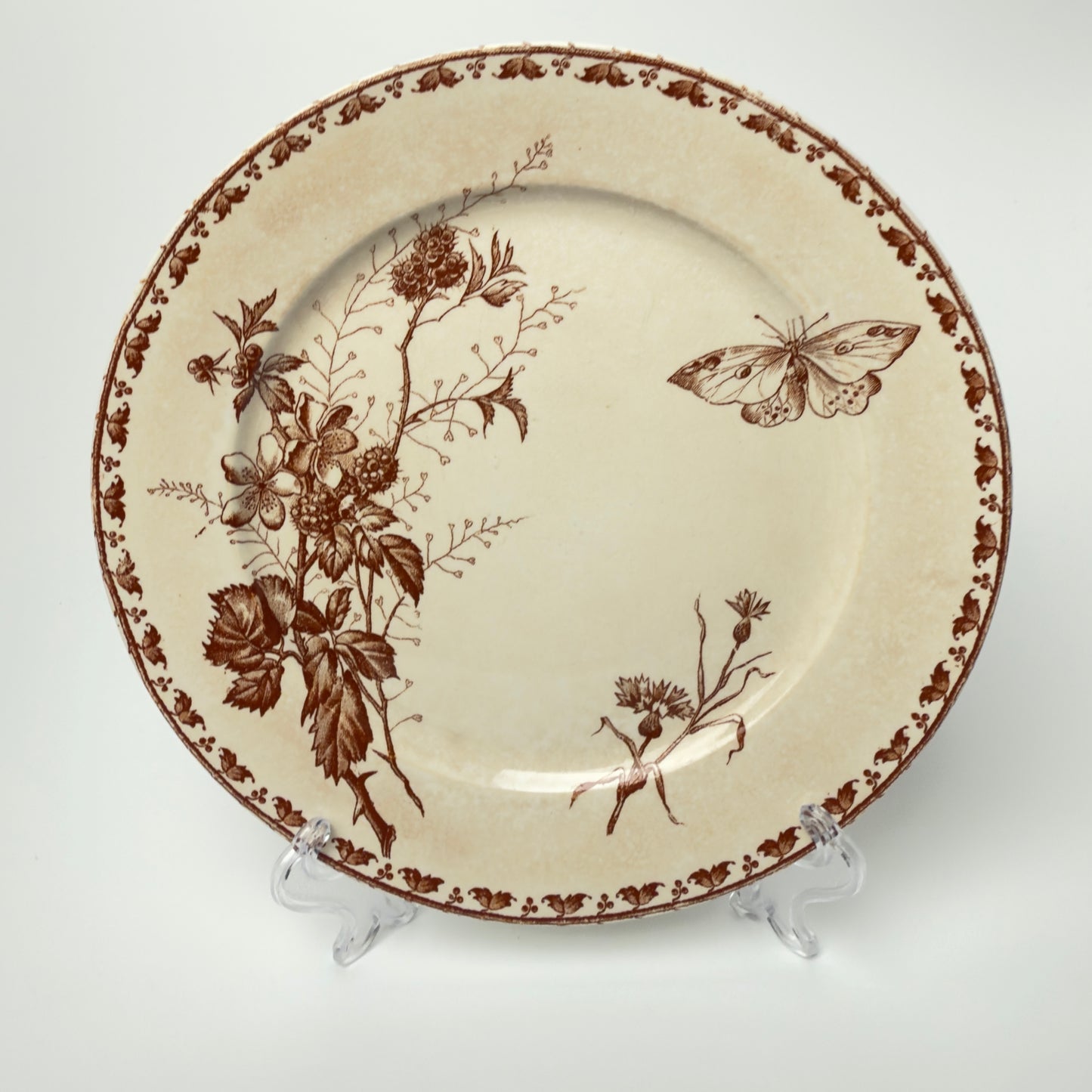 Sarreguemines - Carmen, spisetallerken 22 cm, fransk antik (flere varianter)