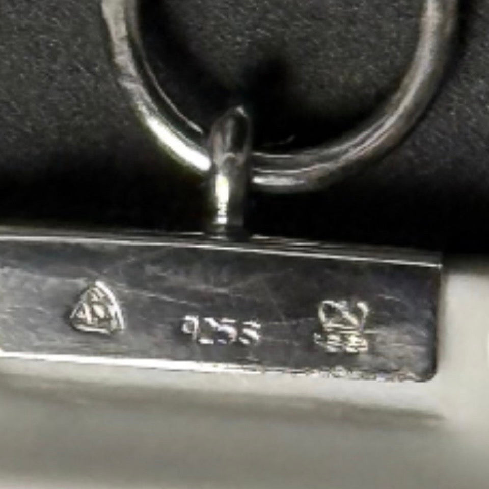 Royal Copenhagen årsramme 1973 med 925 sterlingsølv ophæng – A. Michelsen