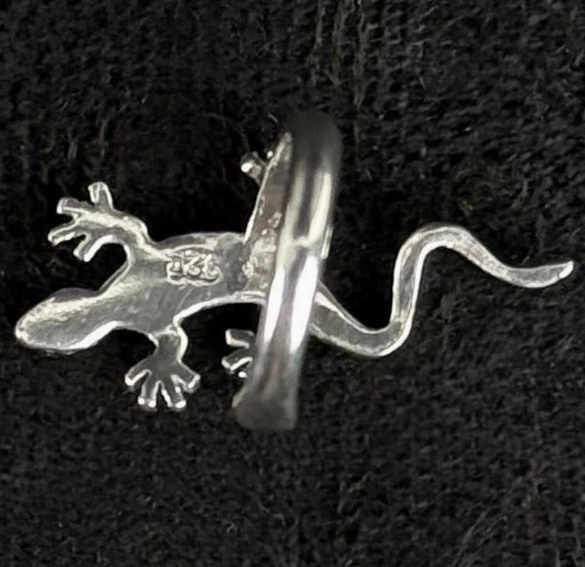 830 sølv creoler Ø1,5 cm og ear cuff 925 sølv - Frøken Lilly